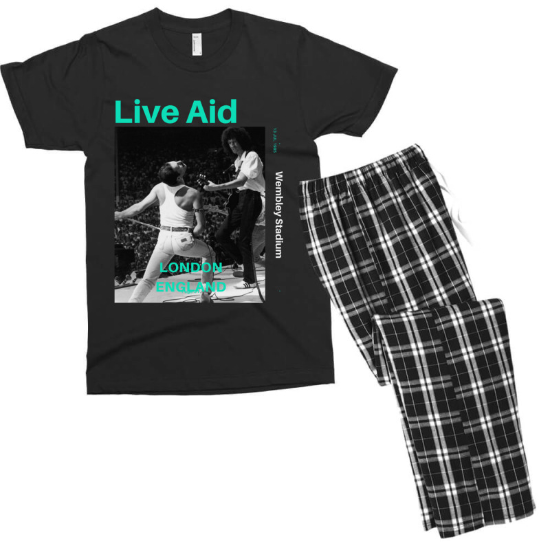 Live Aid At Wembley Men's T-shirt Pajama Set by LaDonnaOesterle | Artistshot