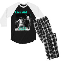 Live Aid At Wembley Men's 3/4 Sleeve Pajama Set | Artistshot