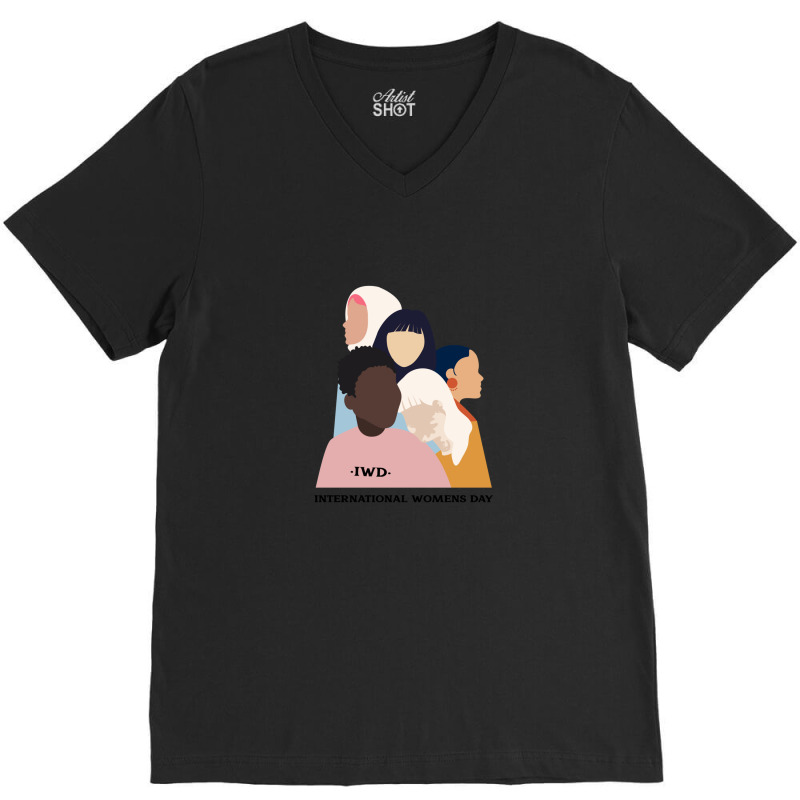 International Womens Day 2021 Iwd Ethnicity Fight For Equality V-Neck Tee by GregoryHaverstock | Artistshot