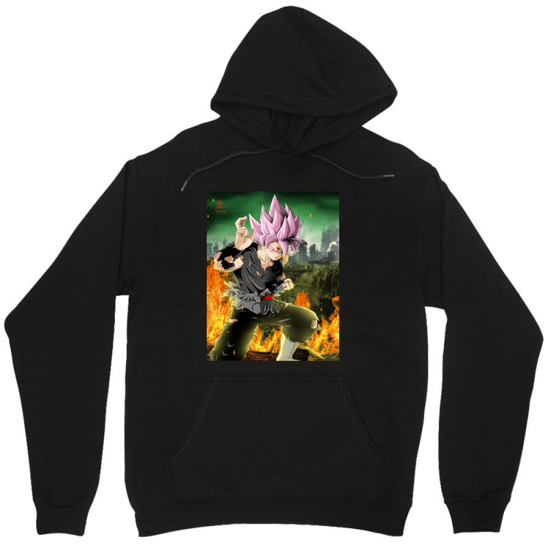 Black Goku Super Saiyan Rosé Dragonball Super.png Unisex Hoodie by ardylanda | Artistshot