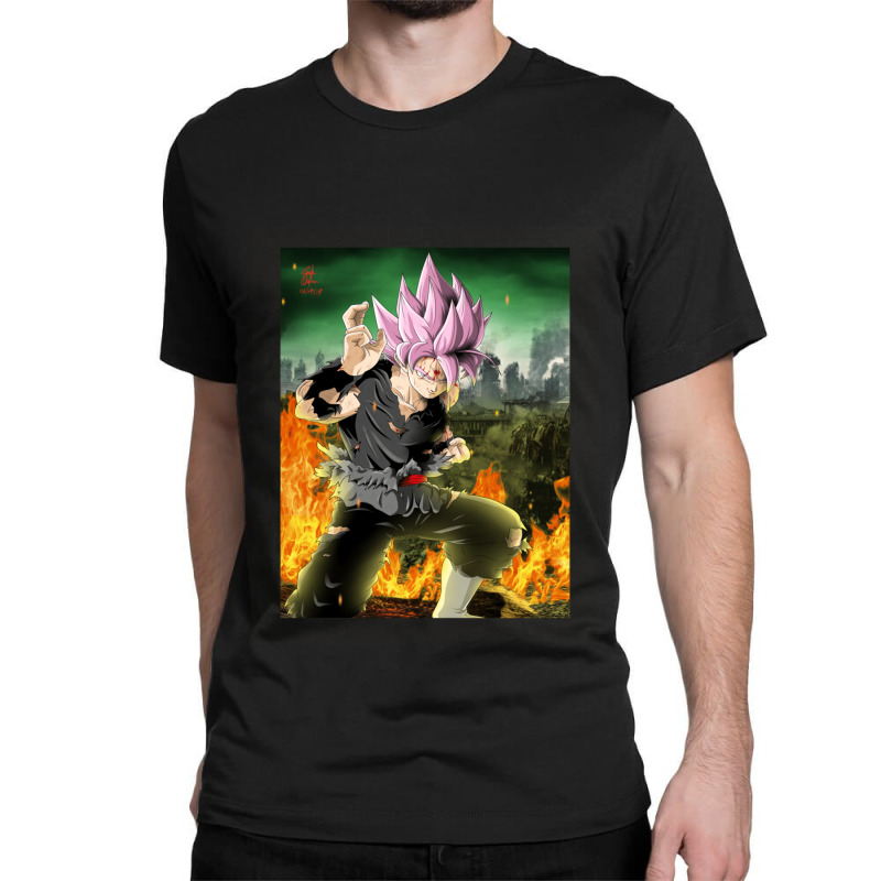 Black Goku Super Saiyan Rosé Dragonball Super.png Classic T-shirt by ardylanda | Artistshot