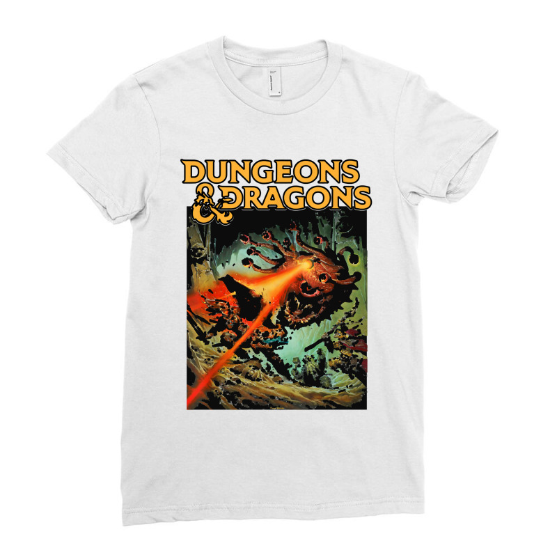 Dungeons & Dragons Strike The Beholder Ladies Fitted T-Shirt by Piscok | Artistshot