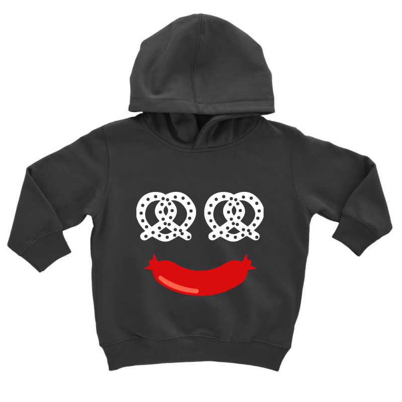 Happy Pretzel And Sausage Face Toddler Hoodie by Blackbubbles | Artistshot