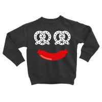 Happy Pretzel And Sausage Face Toddler Sweatshirt | Artistshot