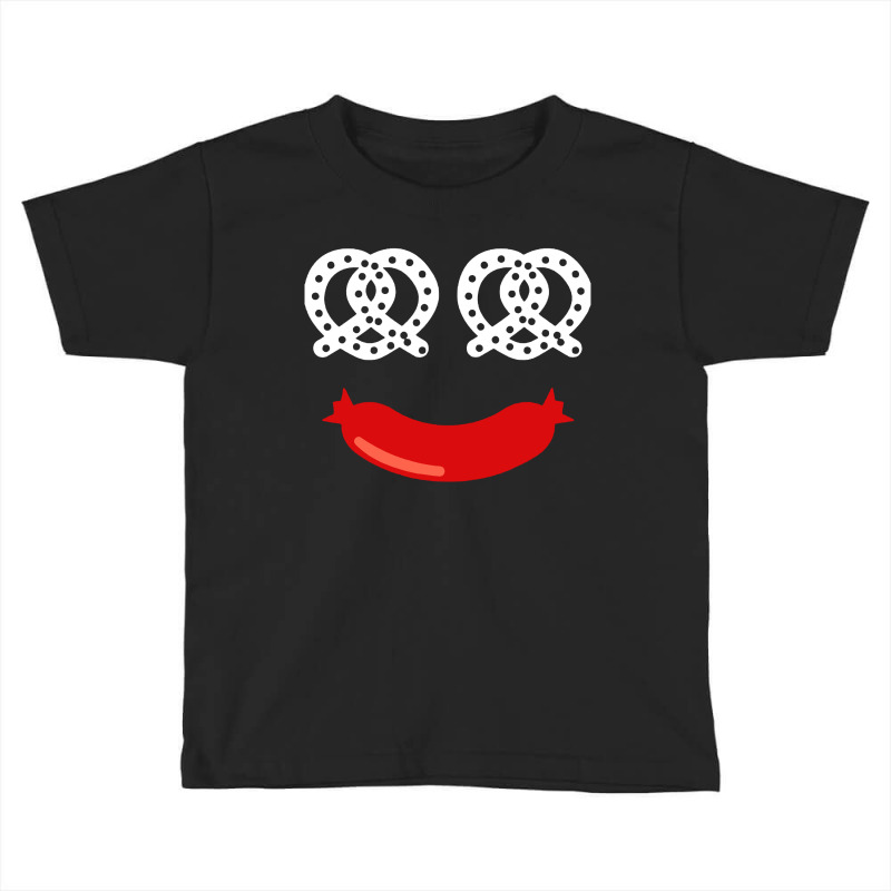 Happy Pretzel And Sausage Face Toddler T-shirt by Blackbubbles | Artistshot