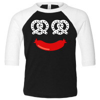 Happy Pretzel And Sausage Face Toddler 3/4 Sleeve Tee | Artistshot