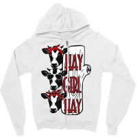 Cow Cattle Hay Girl Hay Dairy Cow 163 Heifer Zipper Hoodie | Artistshot