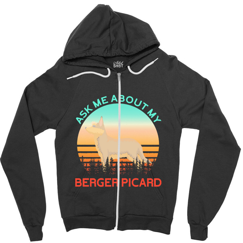 Berger Picard   Ask Me About My Berger Picard Zipper Hoodie by cemarrarubi | Artistshot