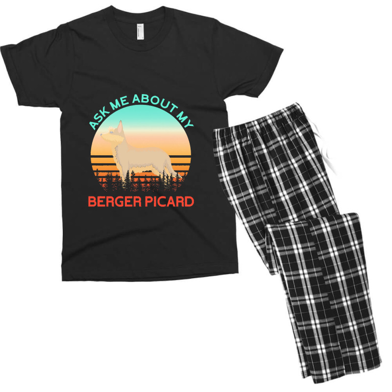 Berger Picard   Ask Me About My Berger Picard Men's T-shirt Pajama Set by cemarrarubi | Artistshot