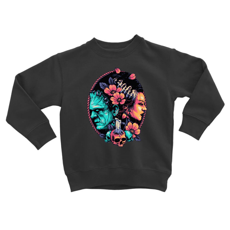 The Monster Couple Toddler Sweatshirt | Artistshot