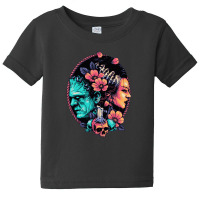 The Monster Couple Baby Tee | Artistshot