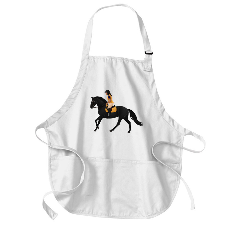 Zoe And Raven From Free Rein Equine Rampaige For Friend Medium-length Apron | Artistshot