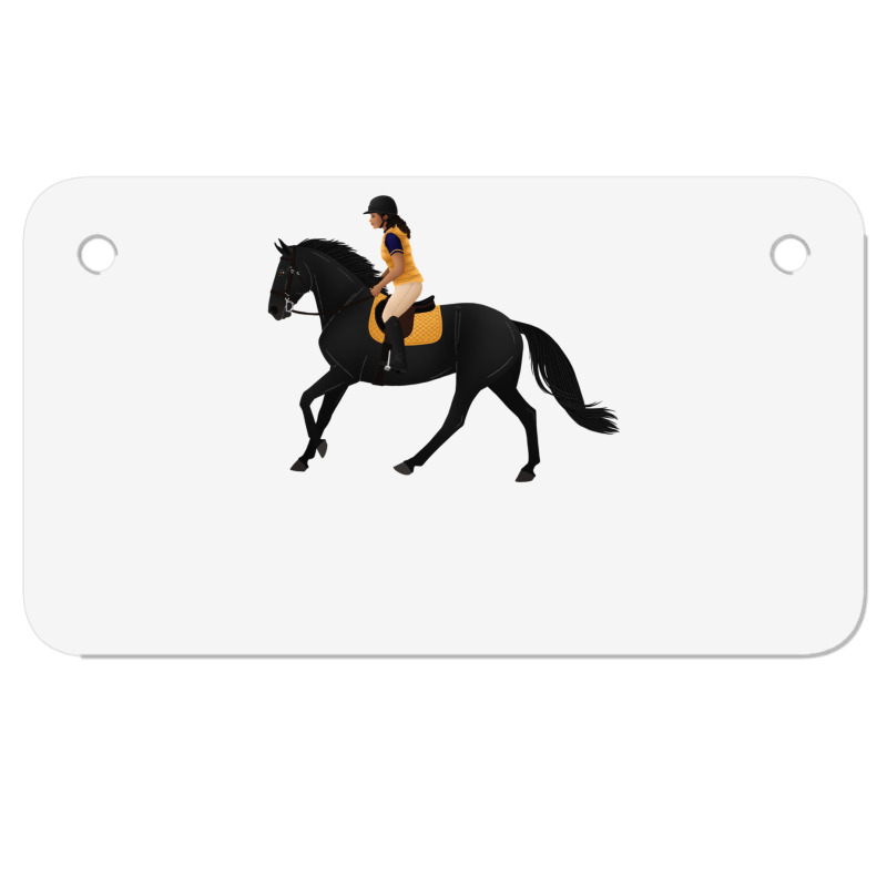 Zoe And Raven From Free Rein Equine Rampaige For Friend Motorcycle License Plate | Artistshot