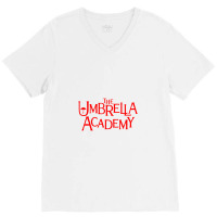 Umbrella Academy Red V-neck Tee | Artistshot