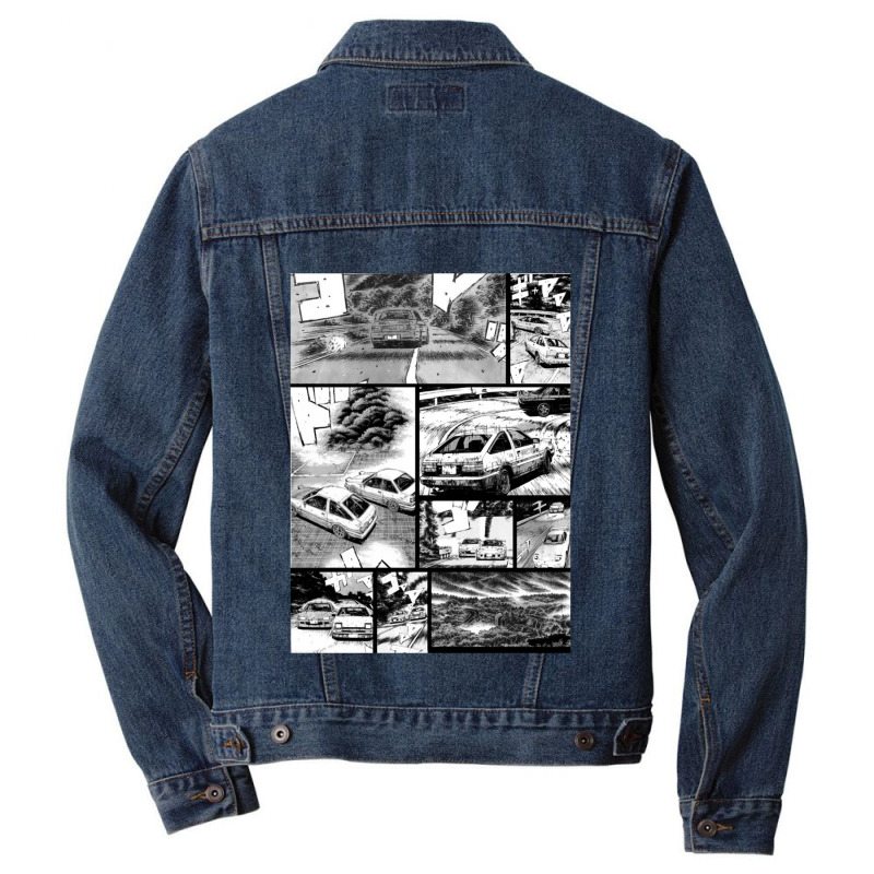 Initial D  Racing - Manga Wall Design (version 2) Men Denim Jacket | Artistshot