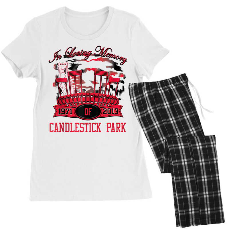 In Loving Memory Of Candlestick Park San Francisco Tank Top Women's Pajamas Set by cm-arts | Artistshot