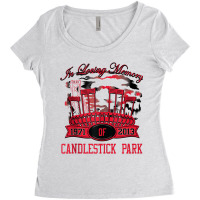 In Loving Memory Of Candlestick Park San Francisco Tank Top Women's Triblend Scoop T-shirt | Artistshot