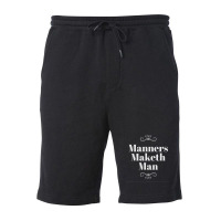 Manners Maketh Man 1 Fleece Short | Artistshot