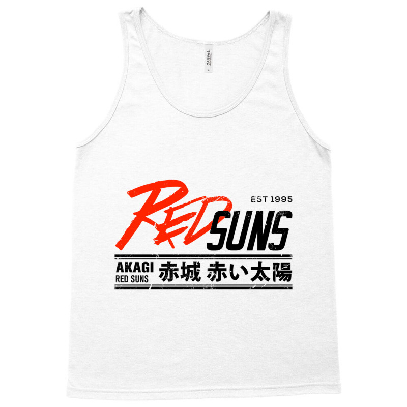 Initial D - Redsuns Tee (black) Tank Top | Artistshot