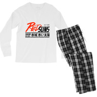 Initial D - Redsuns Tee (black) Men's Long Sleeve Pajama Set | Artistshot