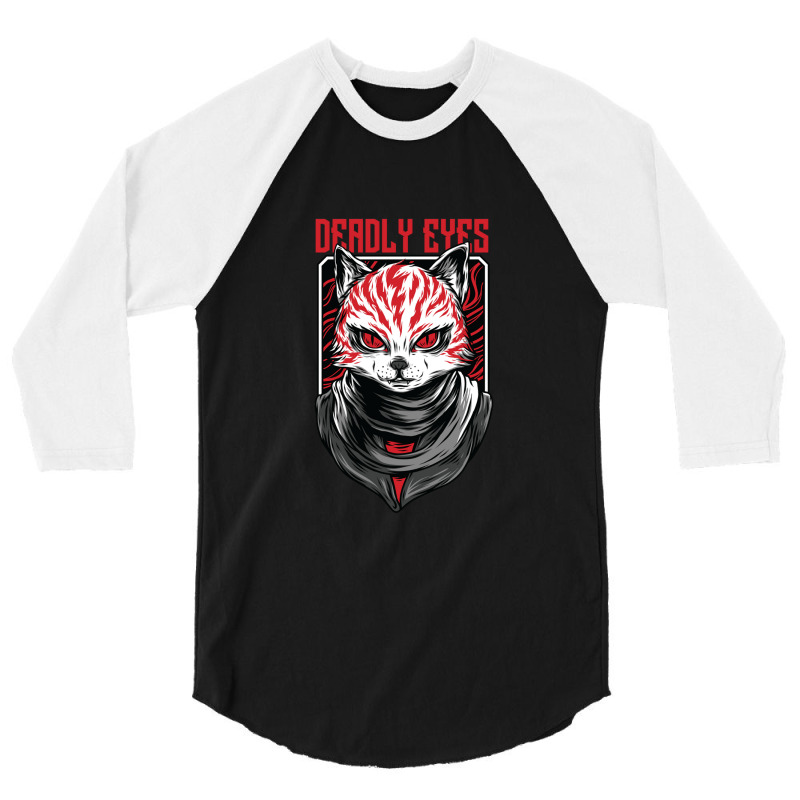 Deadly Eyes 3/4 Sleeve Shirt | Artistshot