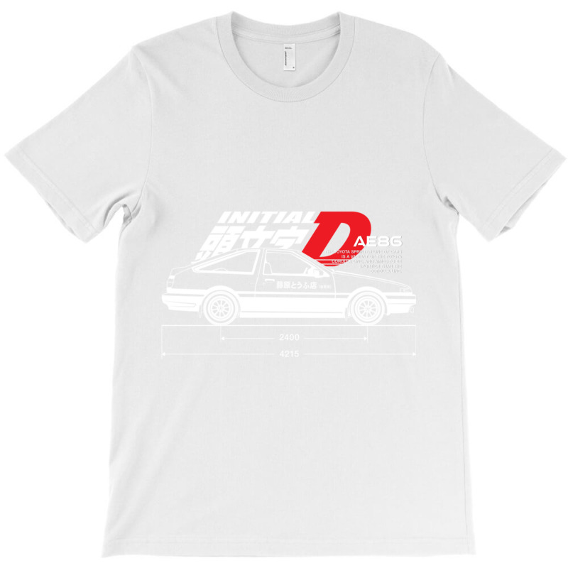 Initial D (side View) Black T-shirt | Artistshot