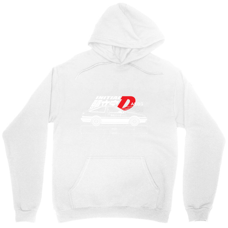 Initial D (side View) Black Unisex Hoodie | Artistshot