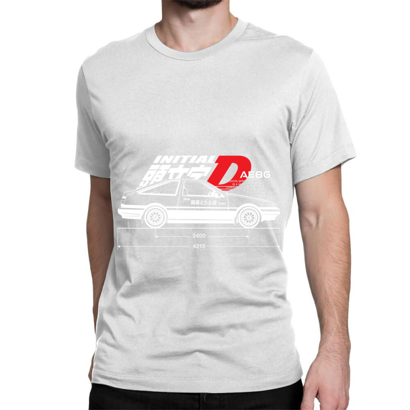 Initial D (side View) Black Classic T-shirt | Artistshot