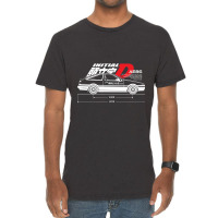 Initial D (side View) Black Vintage T-shirt | Artistshot