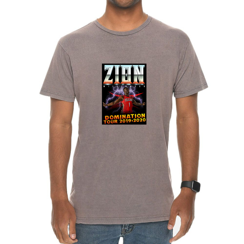 Zion Domination Tour Shirt   Zion Williamson Vintage T-shirt | Artistshot