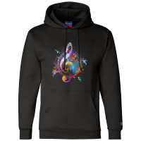 Music Musical Instrument Birds Treble Champion Hoodie | Artistshot