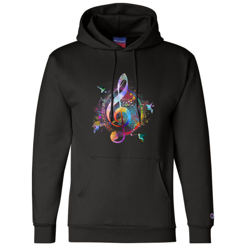 Music Musical Instrument Birds Treble Champion Hoodie by JAMESDSHARP | Artistshot