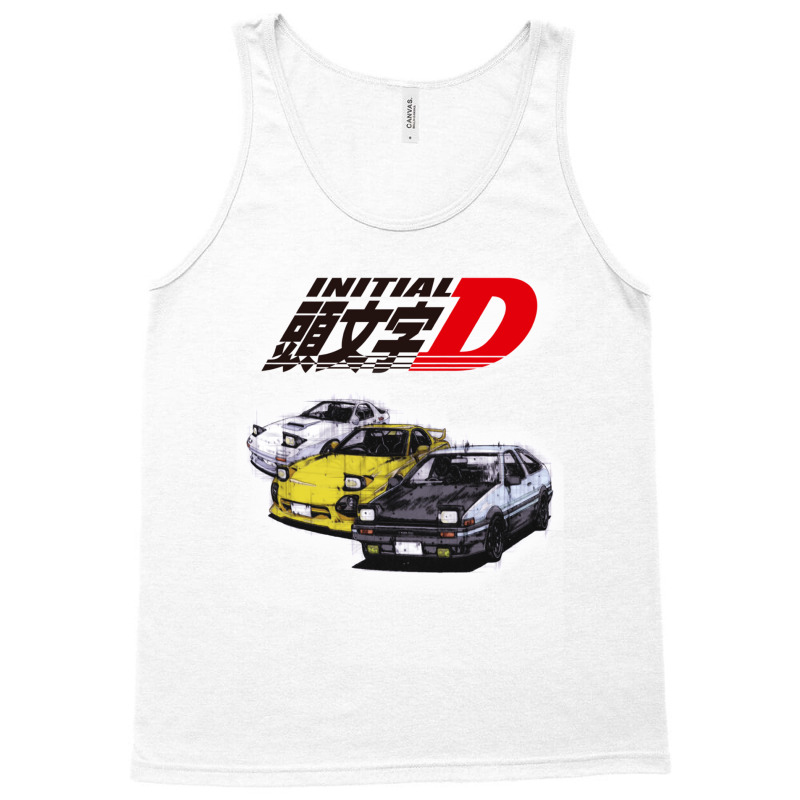 Initial D Ae86 _ Rx7 Sketch Tank Top | Artistshot