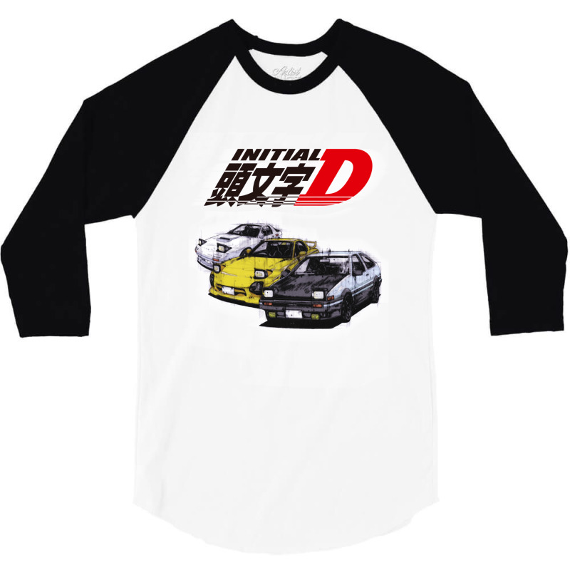 Initial D Ae86 _ Rx7 Sketch 3/4 Sleeve Shirt | Artistshot