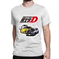 Initial D Ae86 _ Rx7 Sketch Classic T-shirt | Artistshot