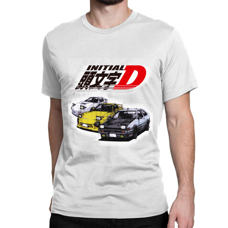 Initial D Ae86 _ Rx7 Sketch Classic T-shirt | Artistshot