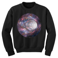 Galaxy Portal To The Universe   Time Travel Space Wormhole T Shirt Youth Sweatshirt | Artistshot