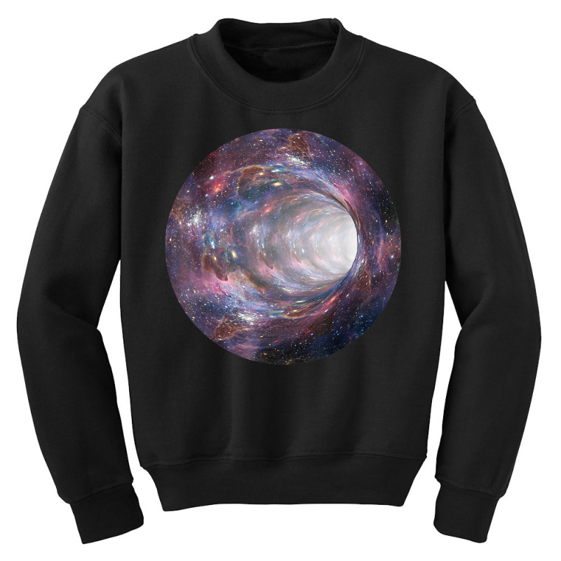 Galaxy Portal To The Universe   Time Travel Space Wormhole T Shirt Youth Sweatshirt by cm-arts | Artistshot