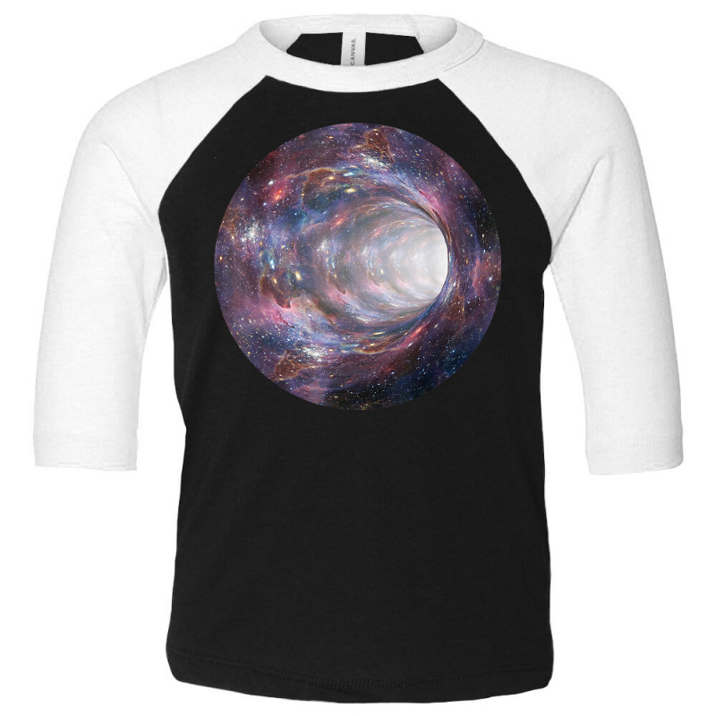 Galaxy Portal To The Universe   Time Travel Space Wormhole T Shirt Toddler 3/4 Sleeve Tee by cm-arts | Artistshot