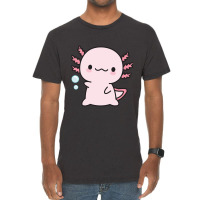 Cute Axolotl Salute Vintage T-shirt | Artistshot