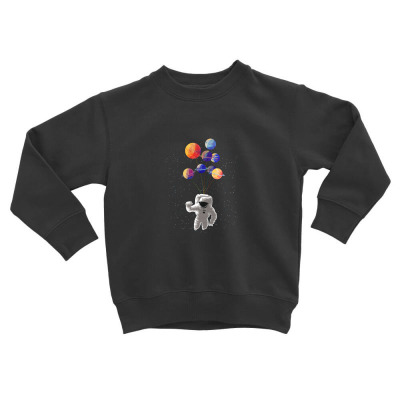 Astronaut Wandering In Space Toddler Sweatshirt Designed By Zeynepu
