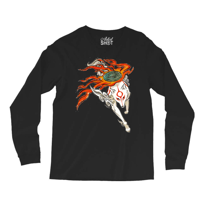 Amaerasu Wolf Long Sleeve Shirts | Artistshot