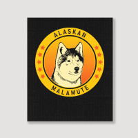 Alaskan Malamute Alaskan Malamute Dog Portrait Portrait Canvas Print | Artistshot