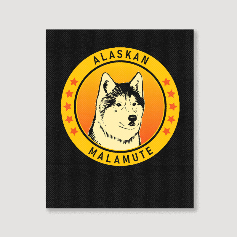 Alaskan Malamute Alaskan Malamute Dog Portrait Portrait Canvas Print | Artistshot