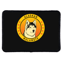 Alaskan Malamute Alaskan Malamute Dog Portrait Rectangle Patch | Artistshot