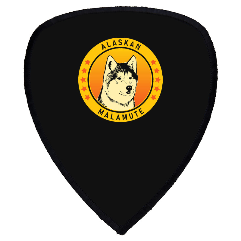 Alaskan Malamute Alaskan Malamute Dog Portrait Shield S Patch | Artistshot