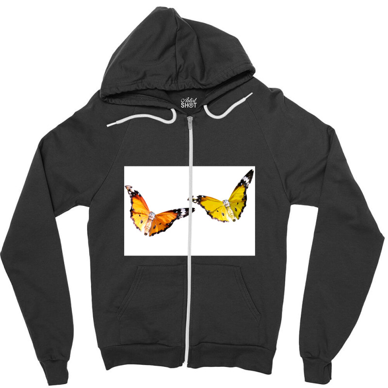 Couple Butterfies T-shirt Zipper Hoodie | Artistshot