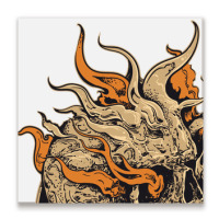 Skull Metal Print Square | Artistshot