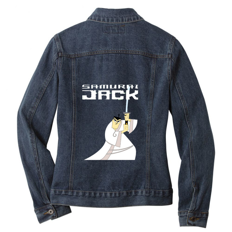 Samurai Jack Ladies Denim Jacket by nellbennetts | Artistshot