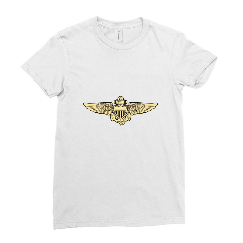 United States Naval Aviation Wings Ladies Fitted T-Shirt by cm-arts | Artistshot